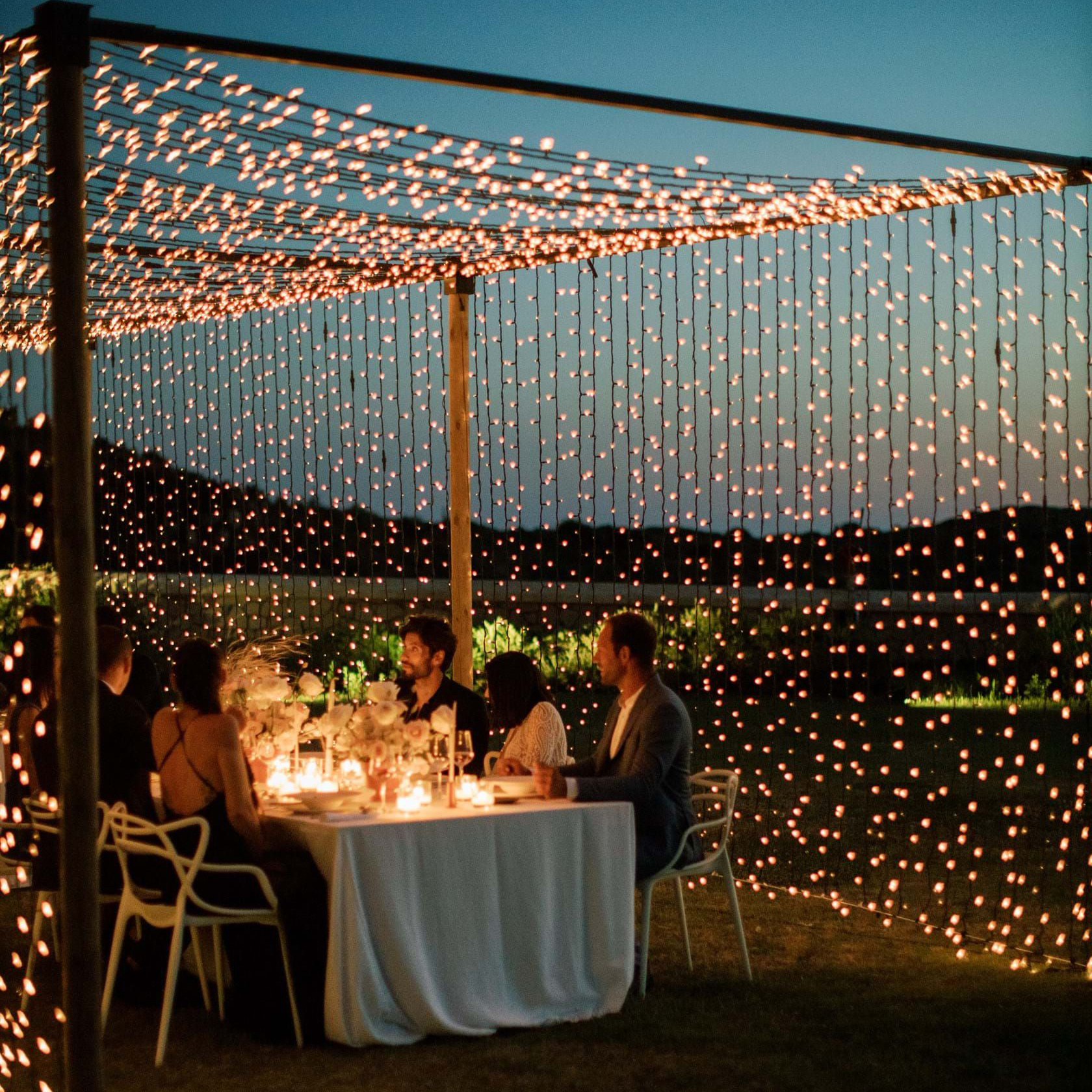 location guirlande lumineuse rideaux exterieur